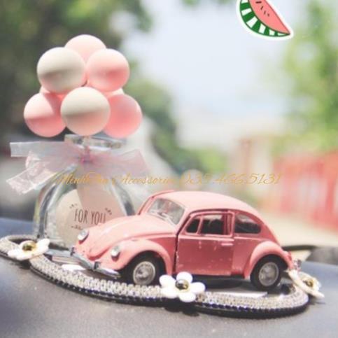 Set Ô TÔ mô hình trang trí taplo - Set Ô Tô + Thảm Tròn Đính Đá Hoa
