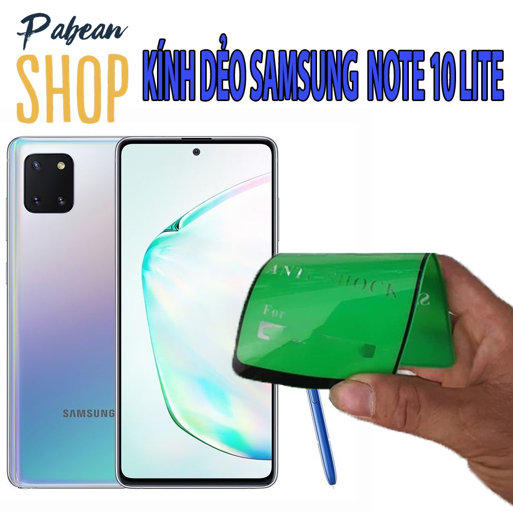 Cường lực dẻo Nano FULL MÀN 100D cho SAMSUNG NOTE 10 LITE