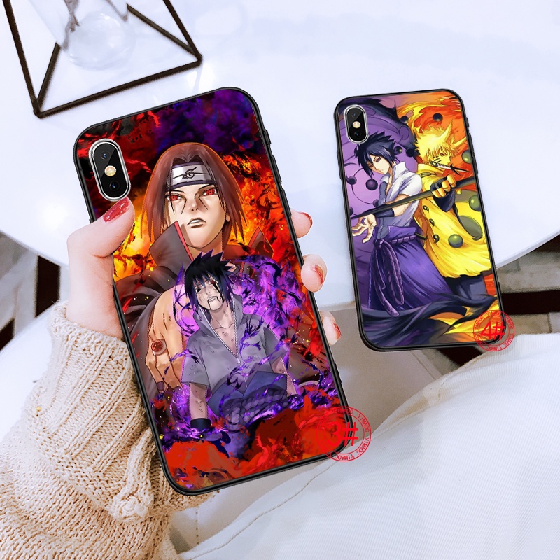 Ốp điện thoại TPU mềm 47RT in hoạt hình Naruto Itachi thích hợp cho iPhone 6 6S 7 8 Plus X XS XR 11 Pro Max