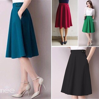 Chân váy xòe công sở