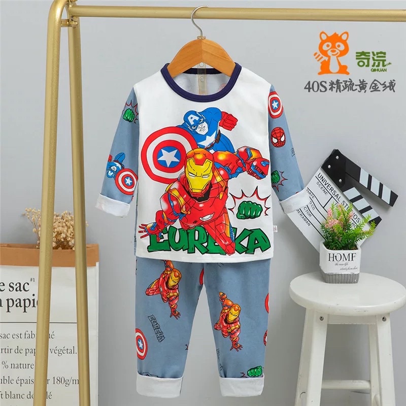 SIÊU BÁN CHẠYĐỒ NGỦ TAY DÀI SPIDERMAN THUN MỊN DÀY DẶN LOẠI 1