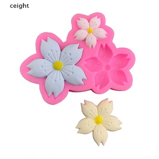 Khuôn silicon mềm hình hoa nở trang trí làm socola fondant