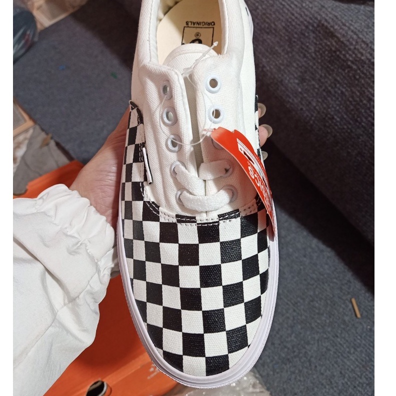 Giày Vans caro buộc dây 💥 Giày thể thao sneaker nam nữ Vans caro dây classic vải canvas Full Box