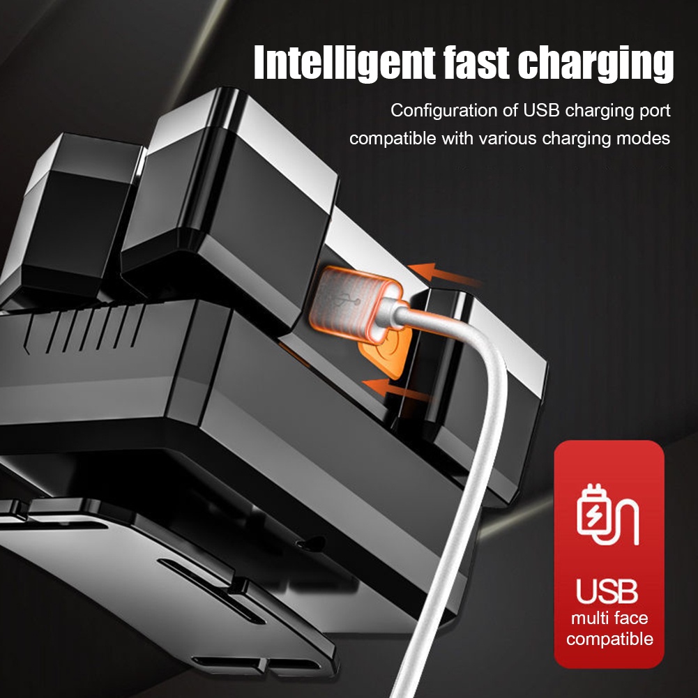 Đèn LED Đeo Đầu 5 Bóng Siêu Sáng Chống Thấm Nước Có Thể Sạc Lại Bằng Cổng USB 4 Chế Độ