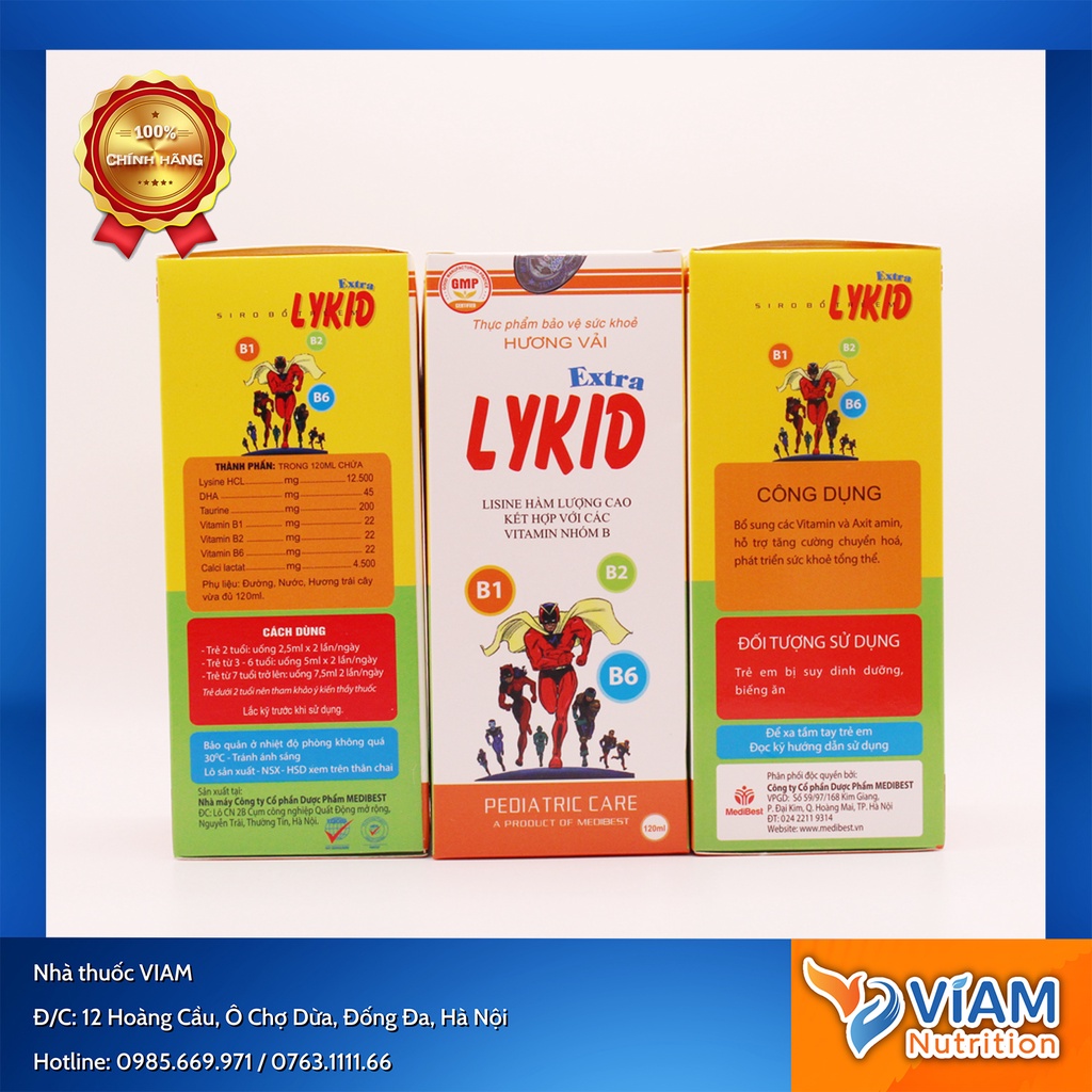 Hỗ trợ tăng cường chuyển hóa - Lykid Extra