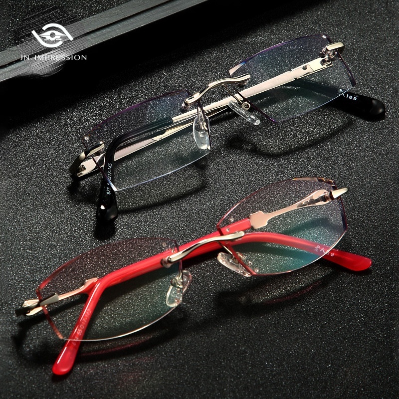 Kính lão thị không gọng cho nam và nữ chất lượng cao Kính đọc sách trên điện thoại di động có độ phân giải cao