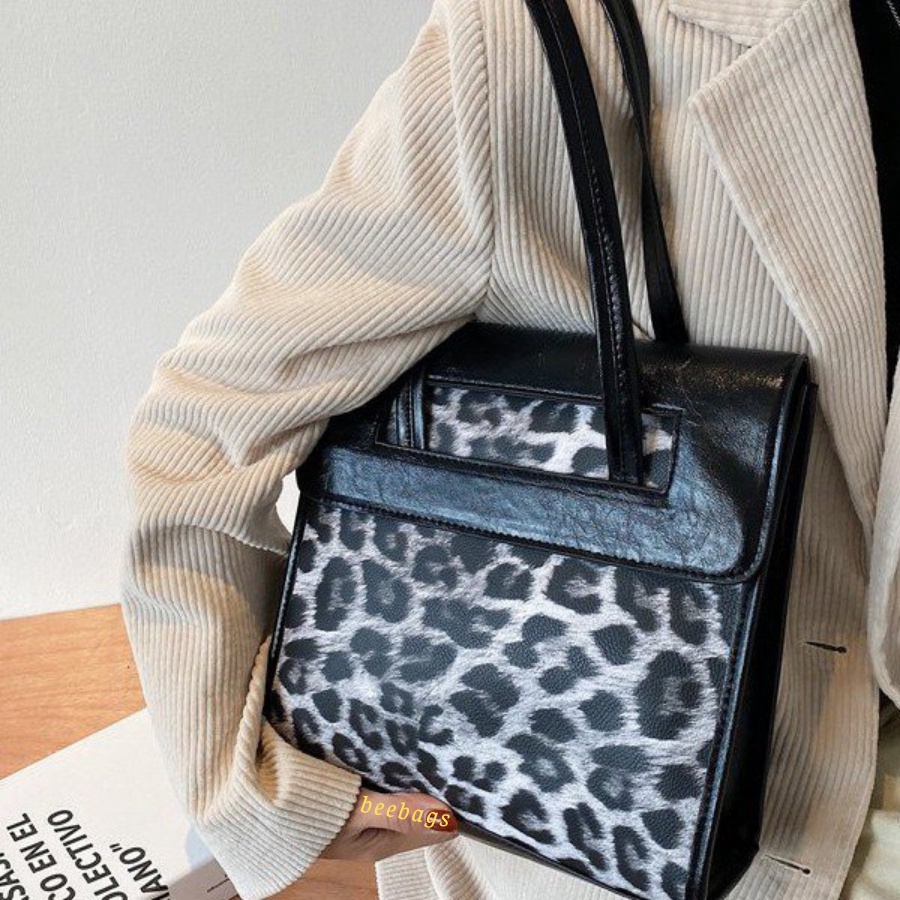 Túi Tote Họa Tiết Da Báo Sang Chảnh Đi Làm, Đi Chơi Vừa Ipad | TX18 | Túi Đeo Vai Da Báo Cá Tính, Phong Cách Dễ Phối Đồ