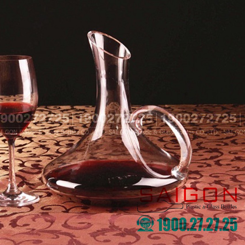 Bình Rót Decanter Nude Pitcher 1000ml | Thủy tinh Cao Cấp, nhập khẩu Thổ nhĩ Kỳ