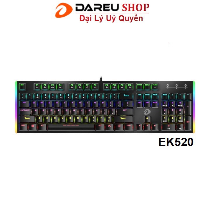 Bàn phím quang cơ Gaming Dareu EK520 - MULTI LED