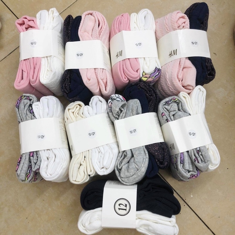 Set 2 quần tất HM bé gái dư xịn 4-34kg