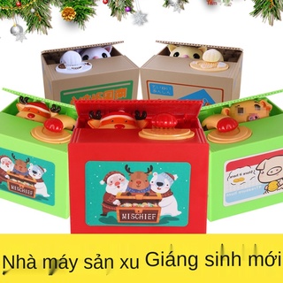 Mẫu sạc sáng tạo trộm tiền mèo con heo đất gấu heo đất điện người lớn trẻ em sáng tạo dễ thương