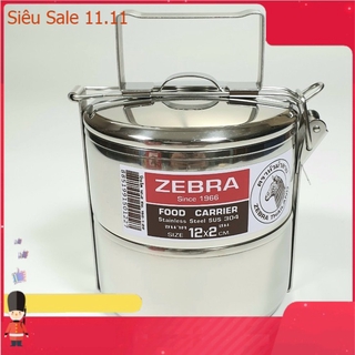 Camen Inox Zebra size 12 x 2 ngăn - chính hãng (Code: 150122)