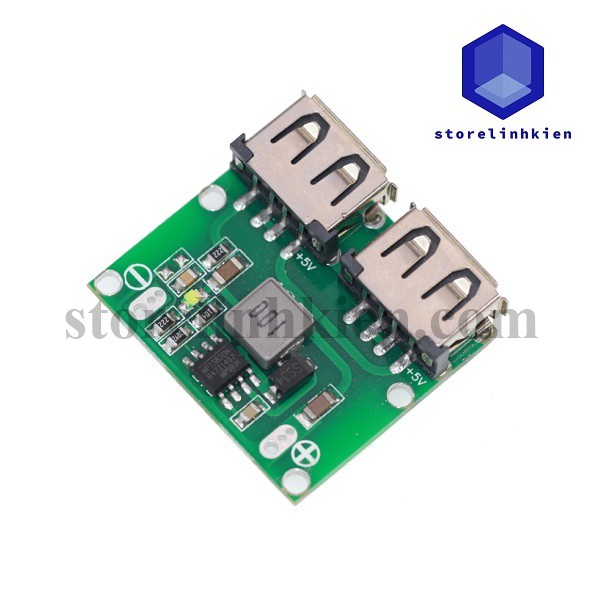 Mạch ổn áp 5VDC 3A 2 cổng USB