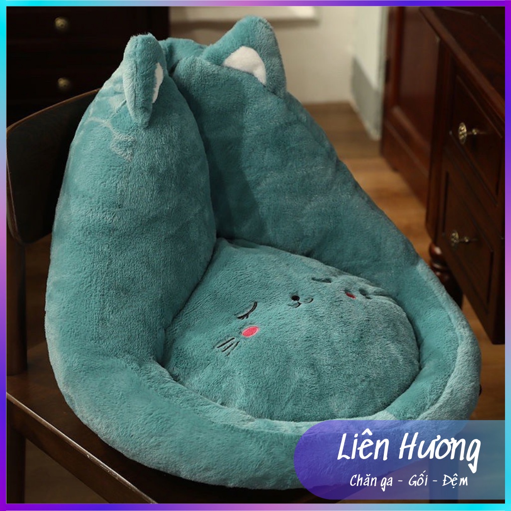 Đệm Lót Ghế Ngồi Tựa Lưng Văn Phòng - Đệm Lười Ngồi Sàn Nhà Bông Dầy Êm Ái