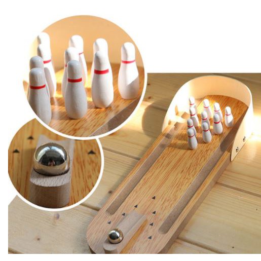 Bowling gỗ mini