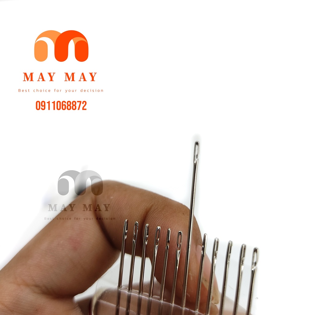 Kim không cần xỏ chỉ set 12 kim may vá chuyên dụng