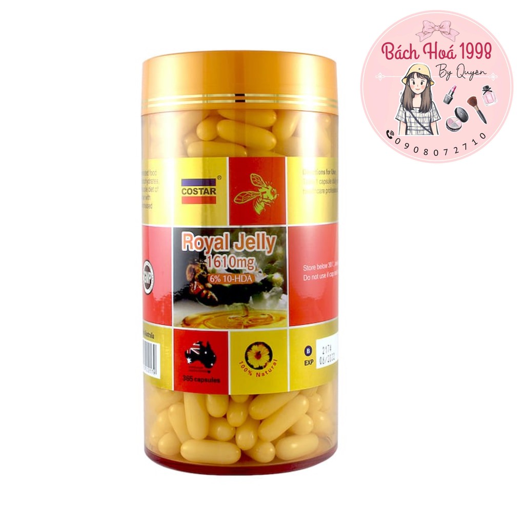 SỮA ONG CHÚA CHUẨN ÚC ROYAL.JELLY 1610mg