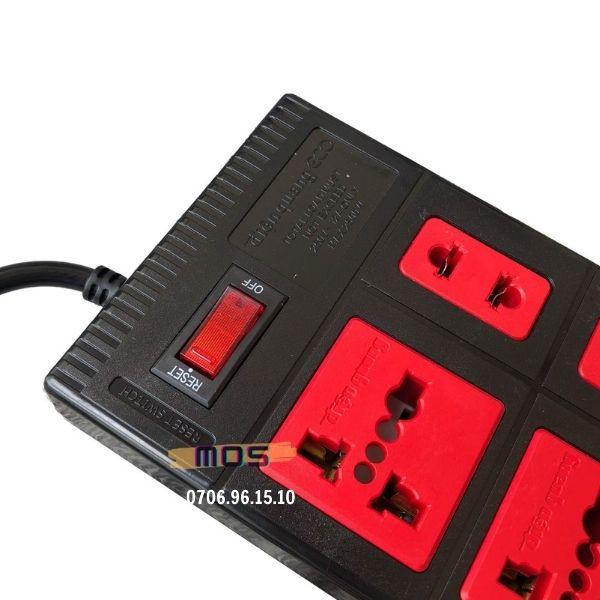 Ổ cắm 6 lỗ Điện Quang nối dài 2 mét Mos Shop