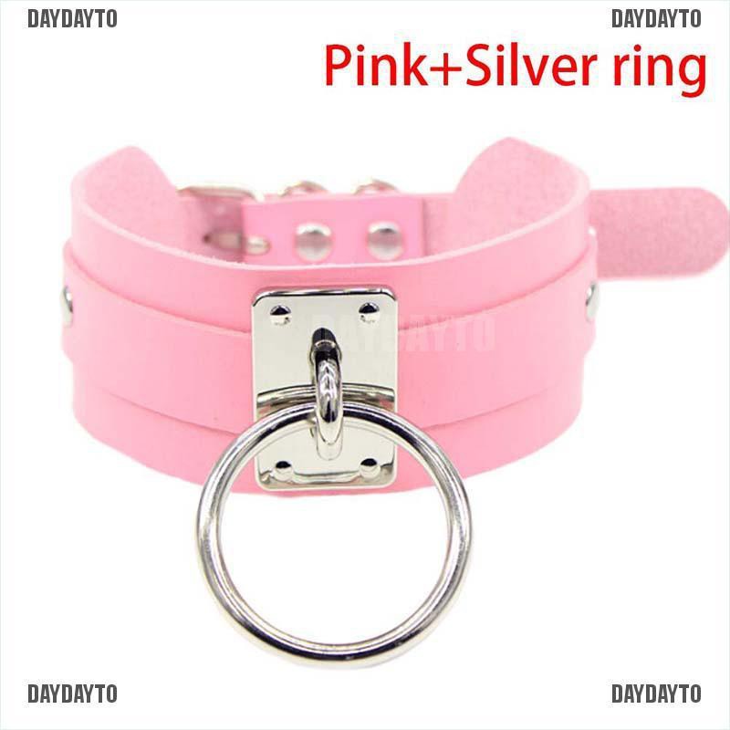 Vòng Cổ Choker Da PU Bản Rộng Phong Cách Gothic Punk Cho Nữ