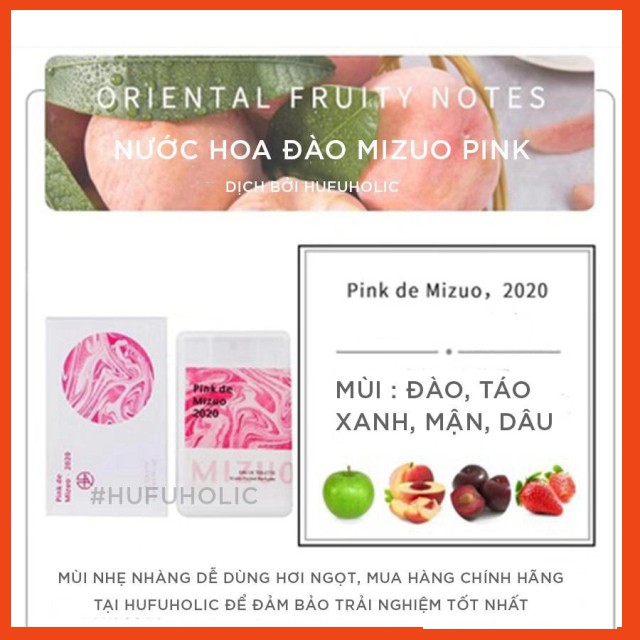 [SALE SHOCK] MIZUO – Nước hoa bỏ túi hương đào matcha mini dupe Jo Malone Bloom Anna Sui Atelier