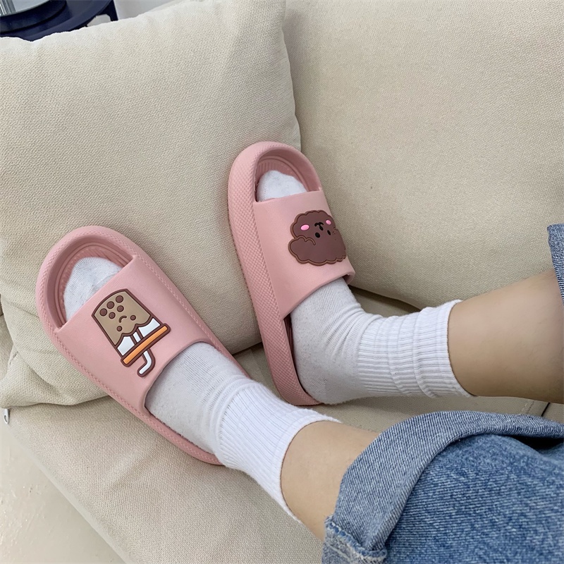 JY409-C3  - Dép bánh mì đế dày hàng QC giá hạt dẻ