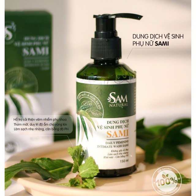 Dung Dịch Vệ Sinh Phụ Nữ Sami Chiết Xuất Lá Xoài Ấn Độ 150ml [Sam Natural]