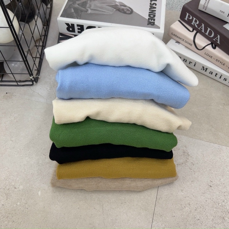 Áo len cộc tay nhiều màu