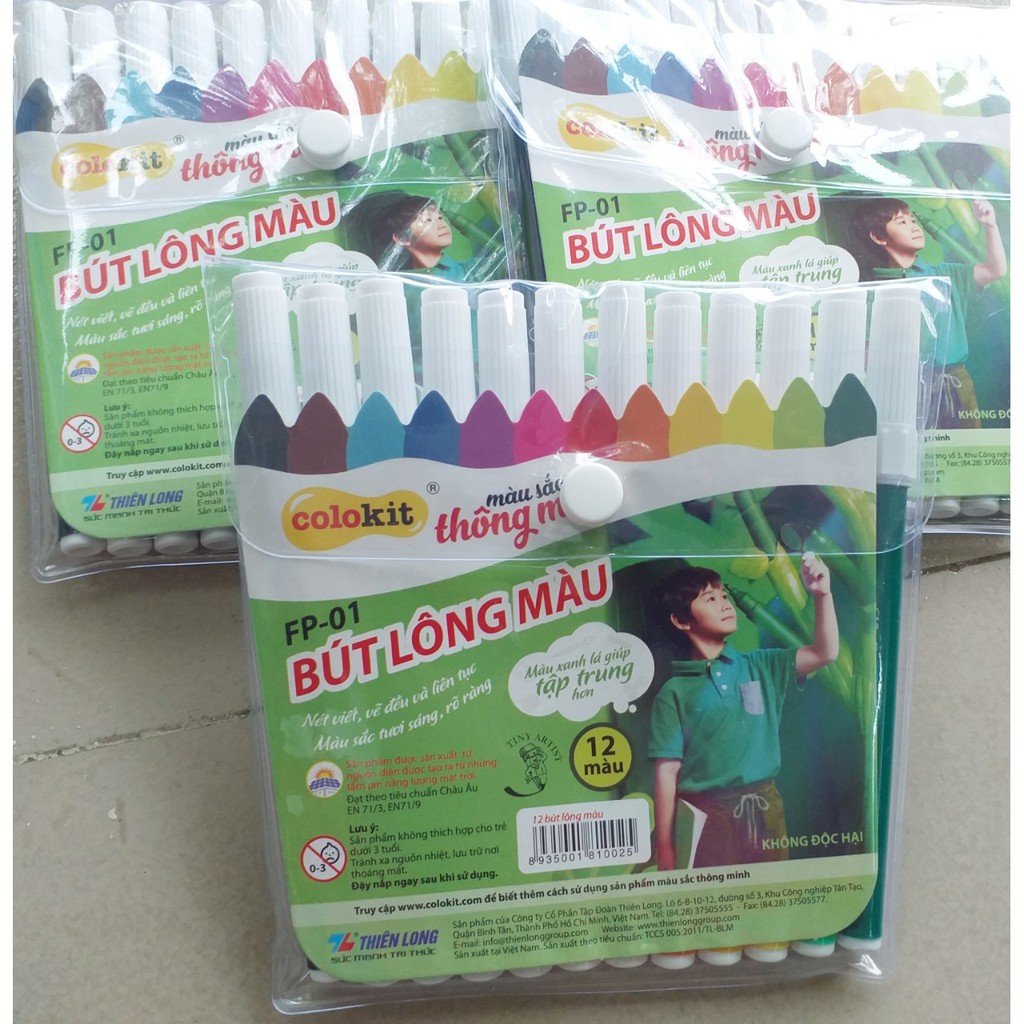 1 HỘP Bút lông màu Colokit FP-01