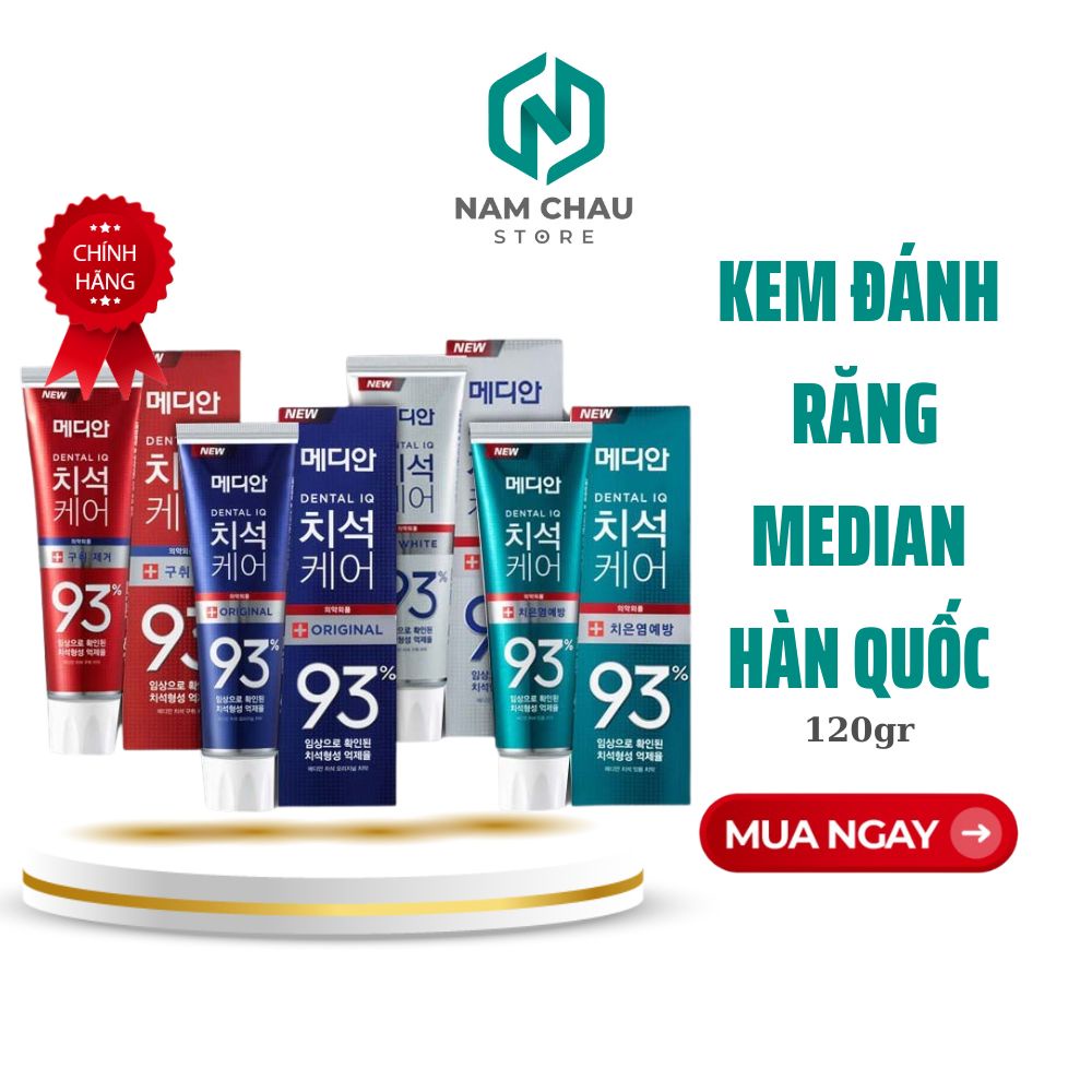 Kem đánh trắng răng làm thơm miệng MEDIAN 93 Hàn Quốc NPP Nam Châu