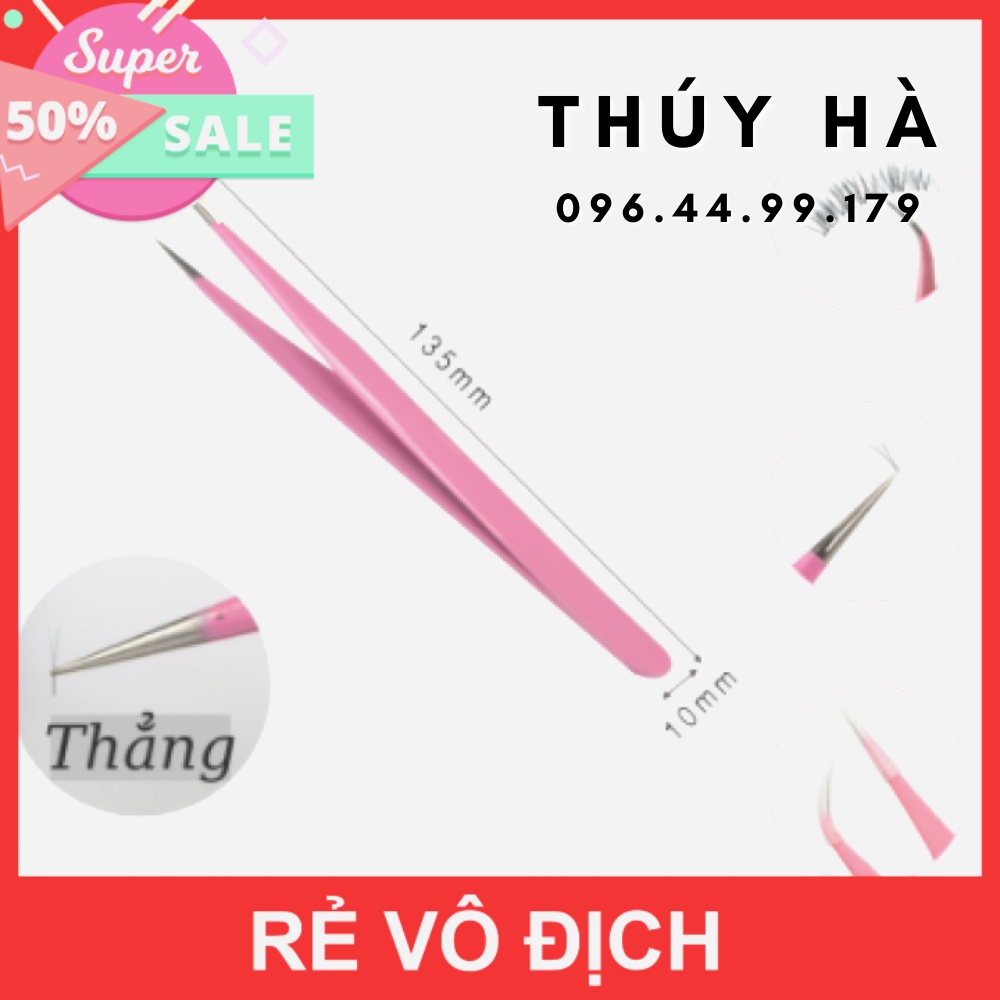 NHÍP TÁCH MI THẲNG HỒNG,dụng cụ nối mi thúy hà