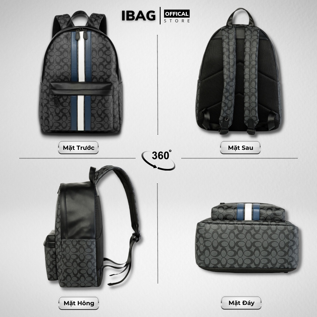Balo Đi Học Ba Lô Da Thời Trang Nam Nữ IBAG Balô da Lv Da Pu Cao Cấp Balo mc Cặp Đi Học Ulzzang Balo Laptop 15.6 Inh