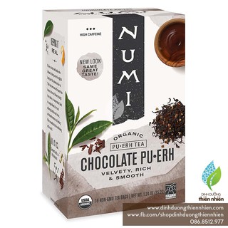 Trà Phổ Nhĩ Hữu Cơ Kết Hợp Thảo Mộc Numi Organic Tea Chocolate Pu-erh