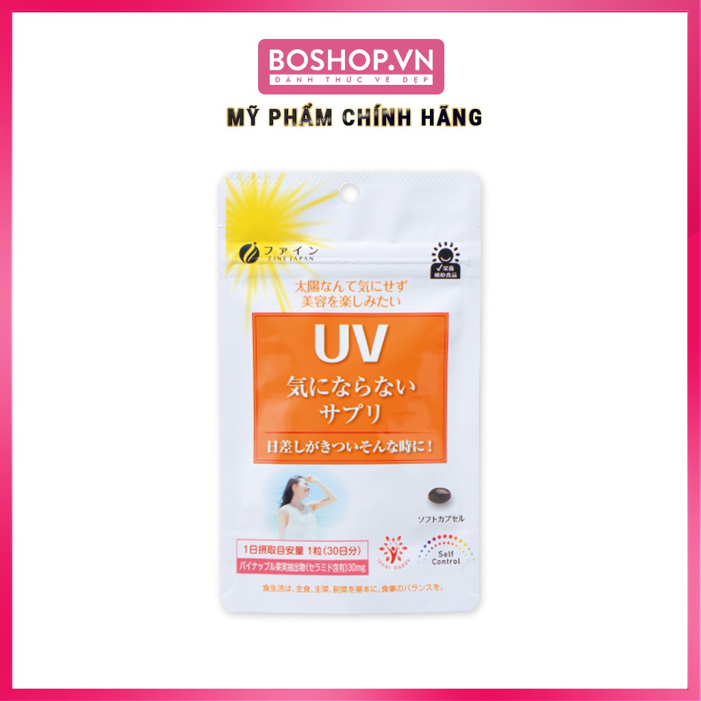 Viên Uống Chống Nắng Dưỡng Trắng Da Fine Japan 30 Ngày