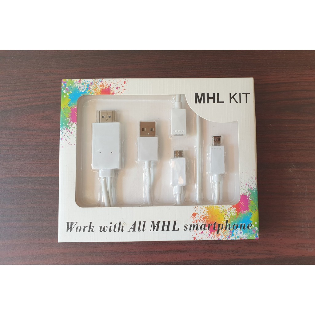 Cáp MHL KIT cho điện thoại hỗ trợ MHL 5 Pin và 11 Pin chuyển đổi sang HDMI