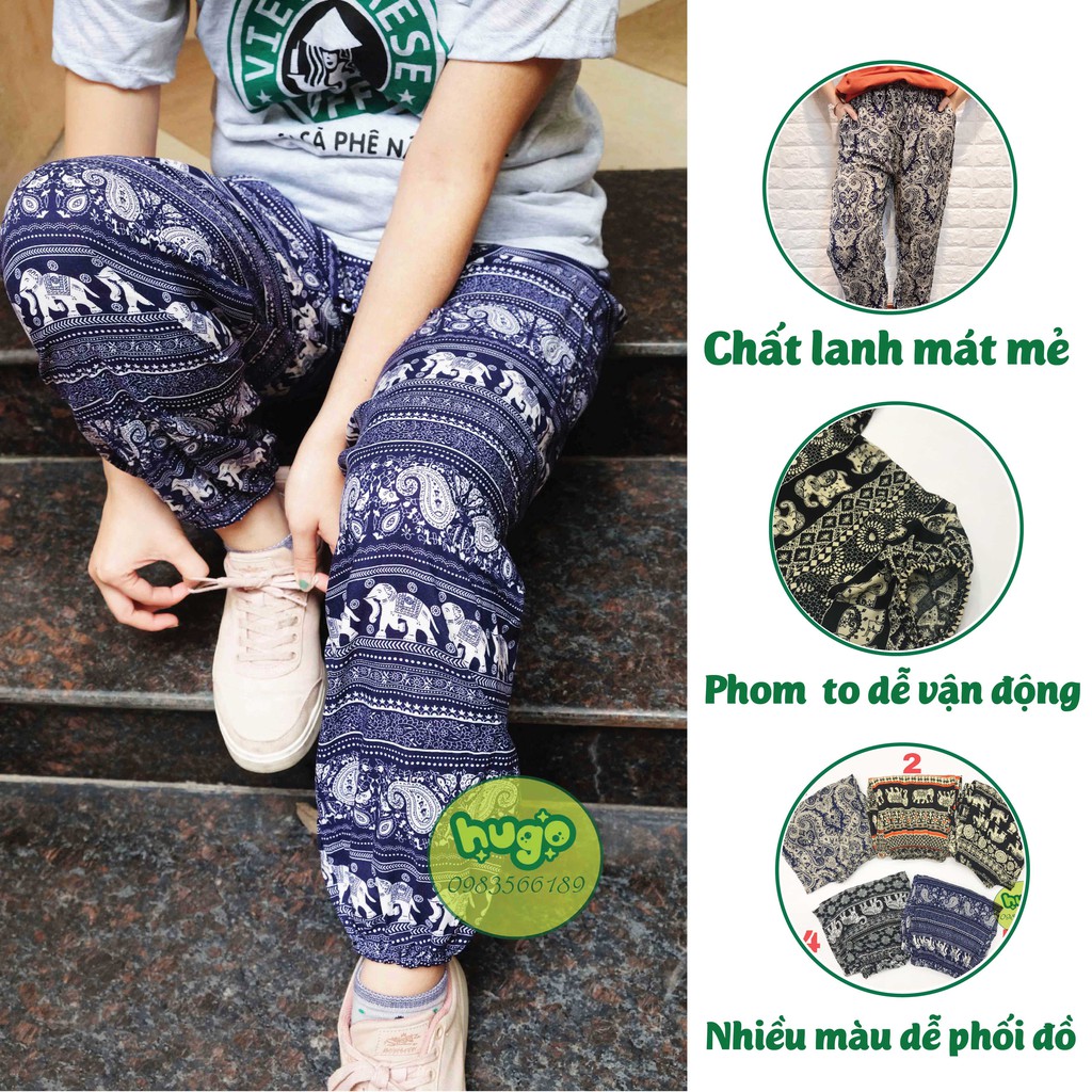 Quần Alibabaquần boom nam nữ phom to, họa tiết thổ cẩm nhiều màu từ 40 - 80kg | BigBuy360 - bigbuy360.vn