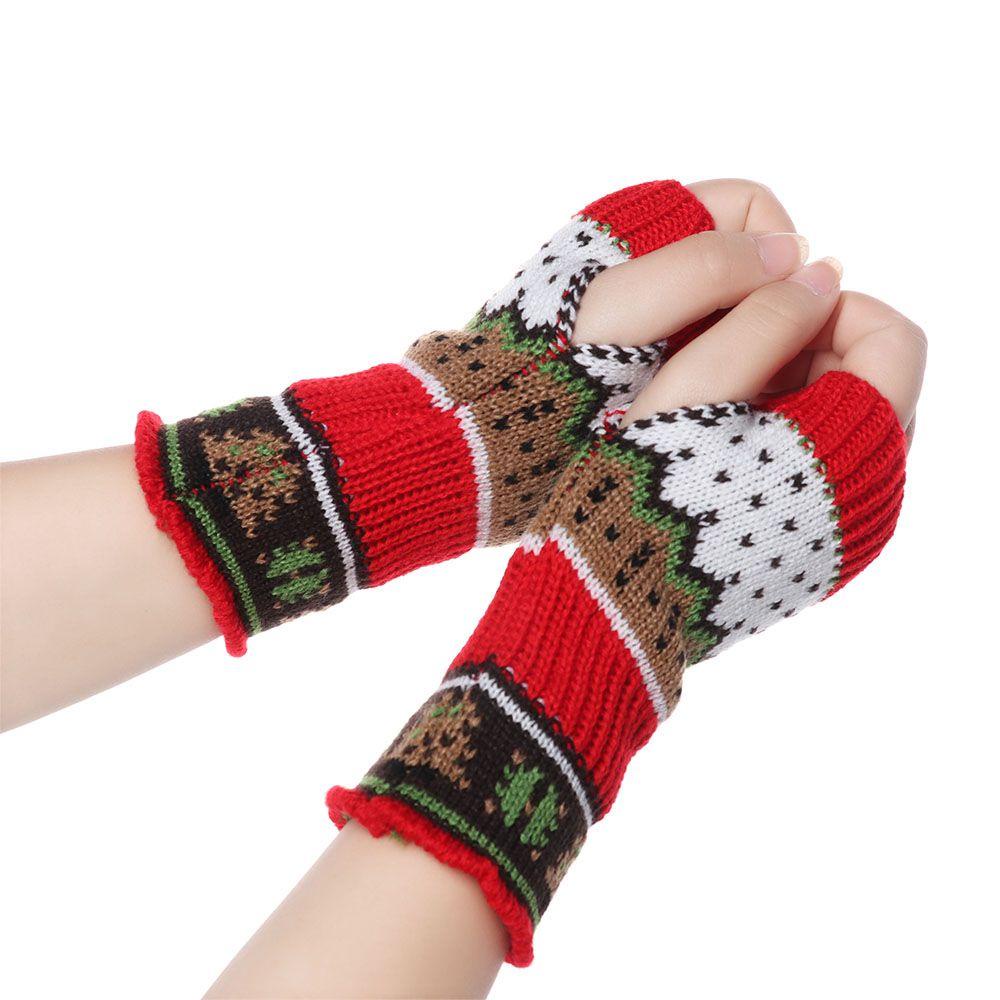 Găng Tay Len Dài Mềm Mại Dày Dặn Giữ Ấm Cánh Tay