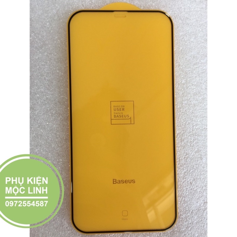 12PRO MAX 12PRO 126.1 / 12Mini Kính nguyên khối full màn 3D Chính Hãng Basues