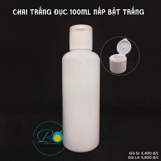 Chai Trắng Đục 100ml nắp bật