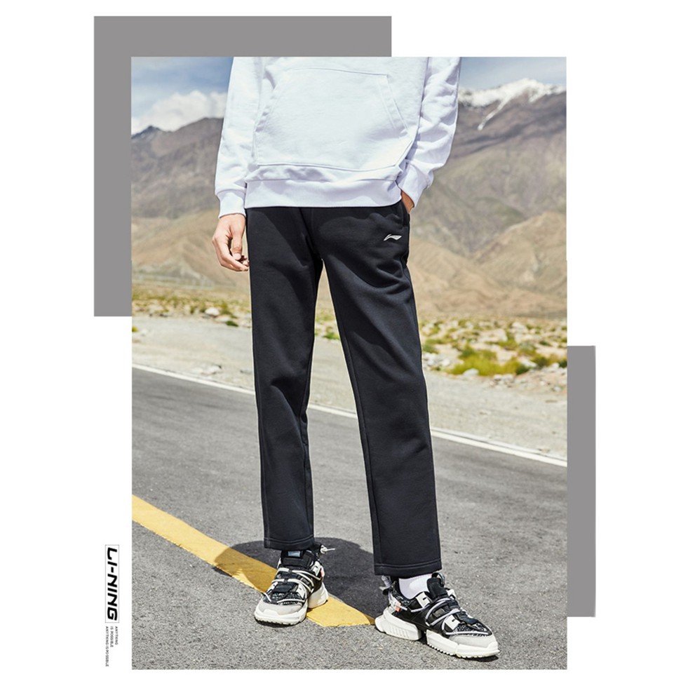 Quần nỉ nam Lining chất vải cotton - Hàng sẵn 2022
