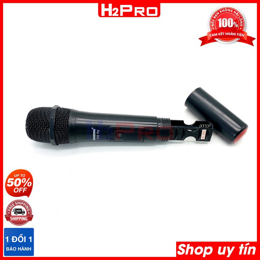 Micro không dây karaoke Zansong V10TU H2Pro hút mic-chuẩn tiếng, micro không dây loa kéo giá rẻ (tặng đôi pin 10k)