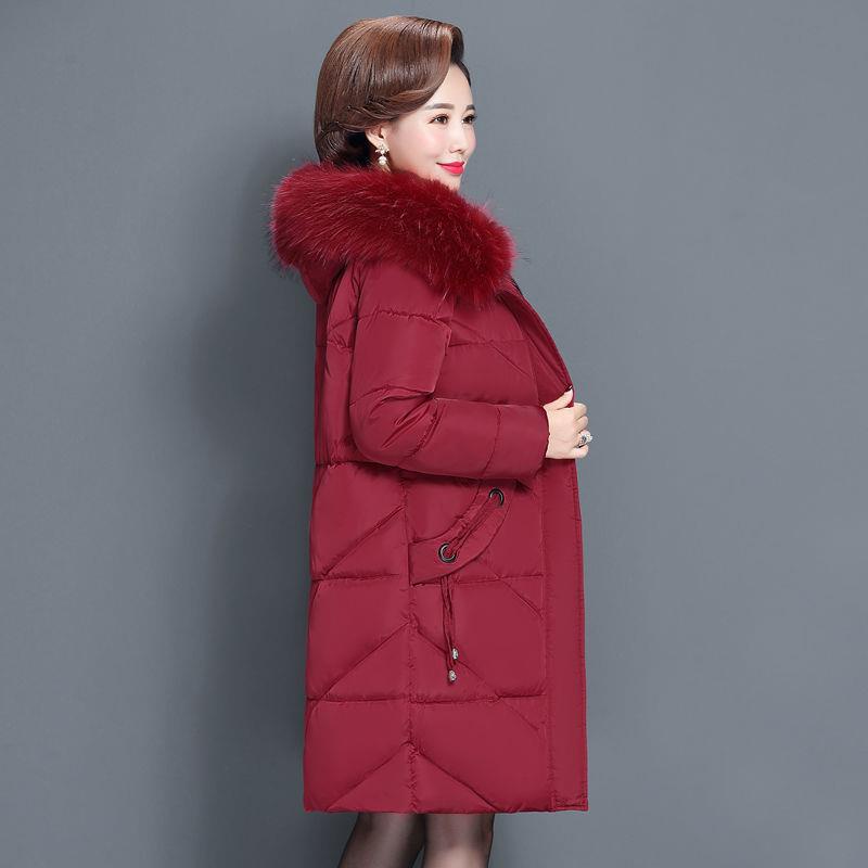 Áo Khoác Phao Lót cotton size Lớn Thời Trang Cho Phụ Nữ Trung Niên 200 jin plus
