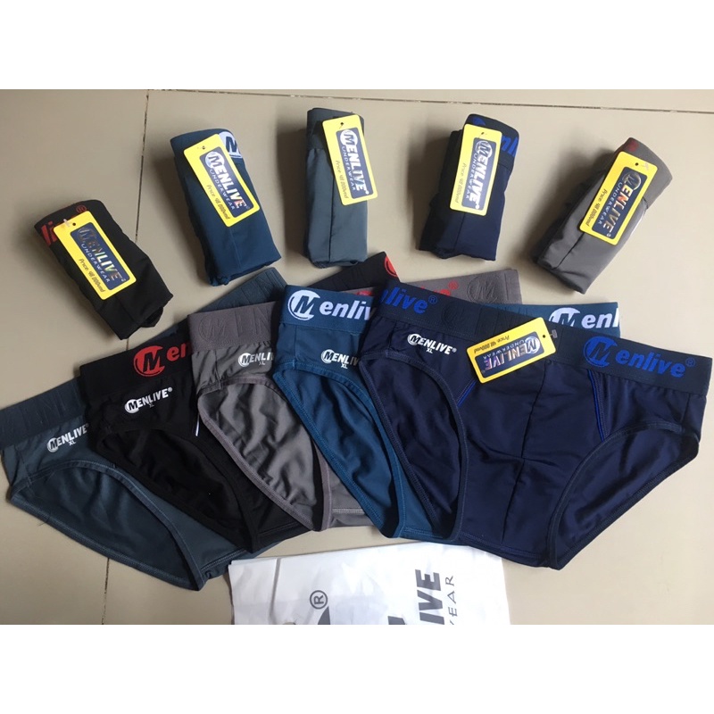 Combo 5 Quần lót nam bản lưng lớn -Menlive - quần sịp nam lưng bự thời trang -Thun lạnh cao cấp