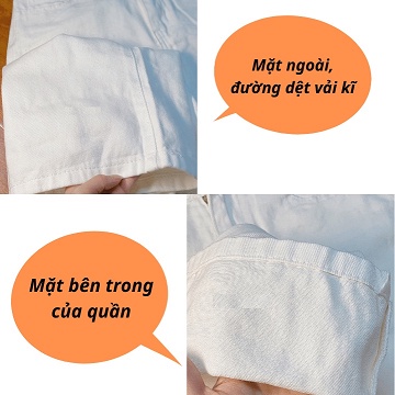 Quần jean ống rộng/Quần bò nữ lưng cao màu trắng phong cách ulzaang mặc tôn dáng PIGI STORE Mã 98