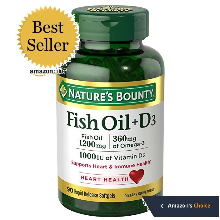 Dầu cá Fish Oil bổ mắt, tim mạch Nature Made Omega3 1000mg 150viên Nature’s Bounty 1200mg D3 90viên | BigBuy360 - bigbuy360.vn