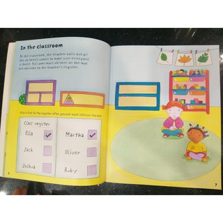 Bộ nhập - Usborne sticker book - Starting School