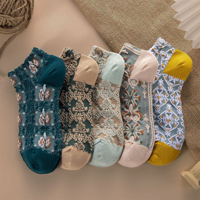 Set 10 Đôi Vớ Phong Cách Mori Hàn Quốc Cổ Điển Dành Cho Nữ