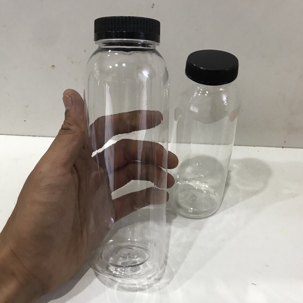 Chai Nhựa Pet Tròn Nắp Đen Cổ To 500ml (đựng chè dưỡng nhan) | BigBuy360 - bigbuy360.vn