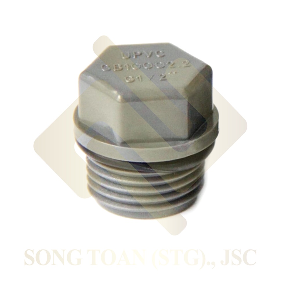 Đầu Bịt Nhựa PVC Ren Ngoài 21 27 34 - Thương Hiệu Ống Nhựa Bình Minh