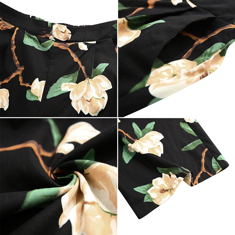 Quần ZANZEA Ống Rộng Thắt Lưng Co Giãn In Họa Tiết Thời Trang Cho Nữ | BigBuy360 - bigbuy360.vn