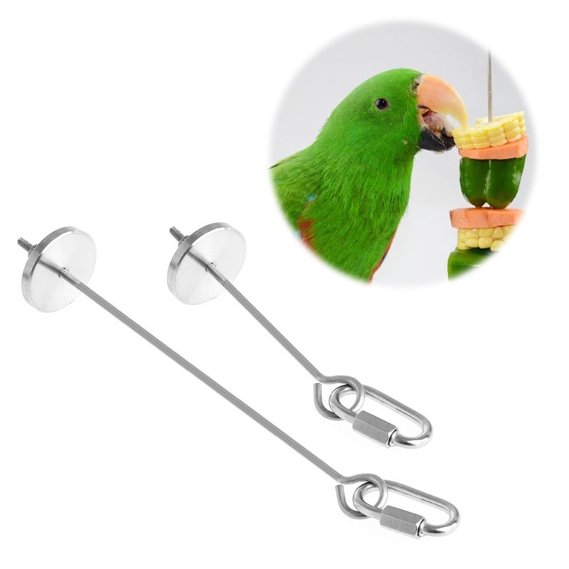 Giá Đỡ Thức Ăn Bằng Thép Không Gỉ 5 Trong 8 Cho Chim May Mắn